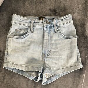 Lee Women's Faded Blue Jean Shorts